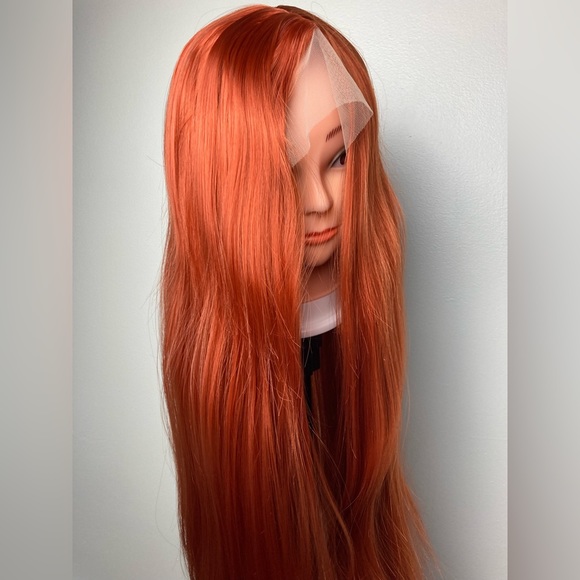 Ginger Copper Red Lace Front Wig - Picture 4 of 11